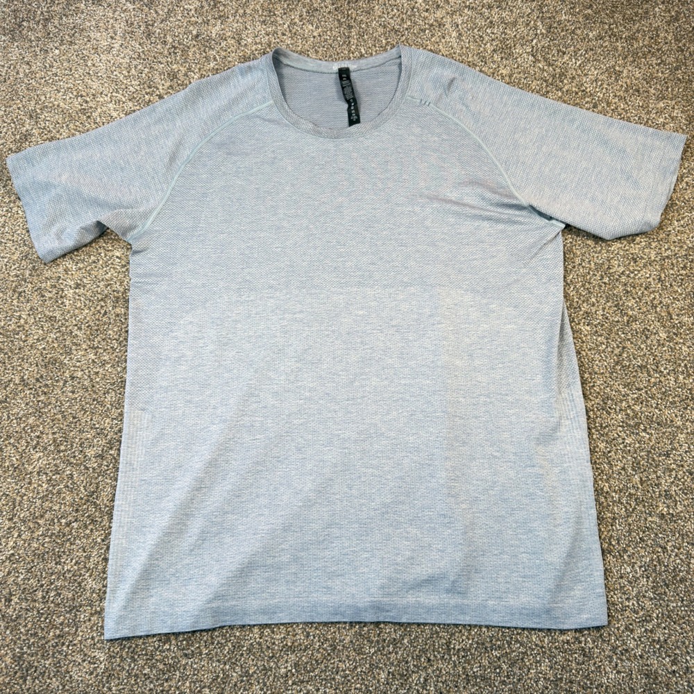 Lululemon Metal Vent Tech SS 2.0 Shirt XXL Blue Heather Gym Training Top Mens
